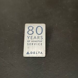 Delta 80 Years of Nonstop Service Pin